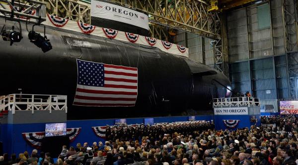 USS Oregon este cel mai nou submarin nuclear de atac al marinei SUA
