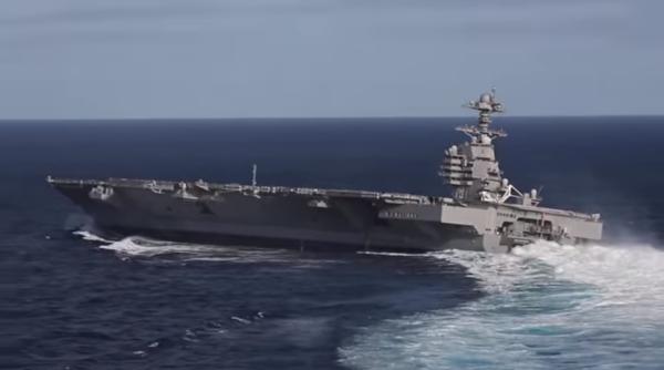 US Navy a testat portavionul USS Gerald R. Ford în Oceanul Atlantic - Video