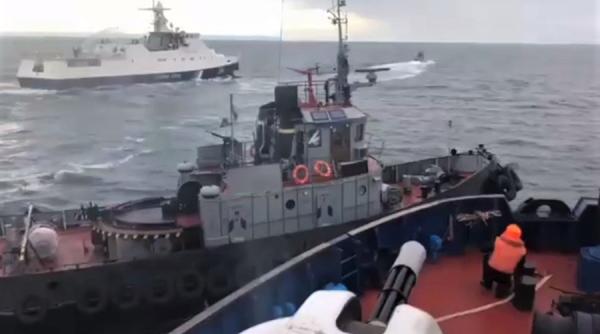 Ucraina va primi navele reținute de Rusia în strâmtoarea Kerci