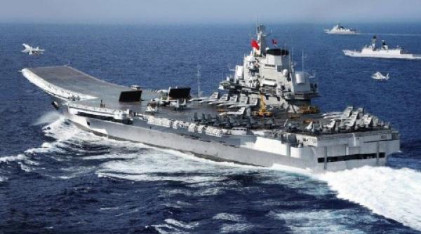 China a trimis portavionul Type-001A în strâmtoarea Taiwan