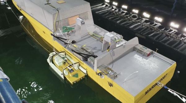 Vehicul fără pilot împotriva minelor marine, testat în condiții de mare agitată