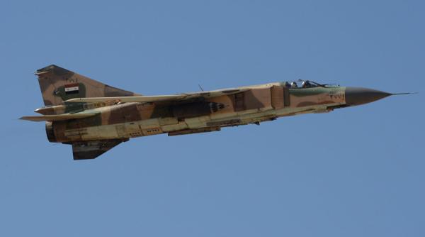 Un avion sirian MiG-23 a fost doborât cu o rachetă Strela-2 - Video