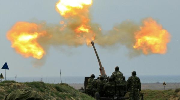 ”Bătrânul” tun antiaerian S-60 se ține bine. Sistemul, pus la treabă de Armata română