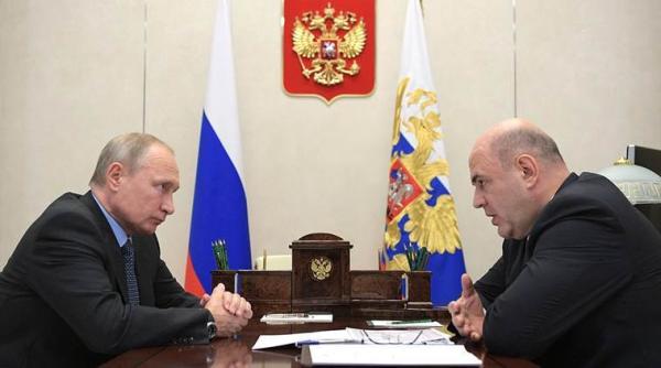 Vladimir Putin l-a desemnat prim-ministru pe şeful Fiscului rusesc, Mihail Mişustin