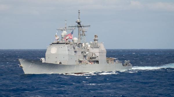 Crucișătorul USS Shiloh a trecut prin strâmtoarea Taiwan, la o săptămână după alegeri