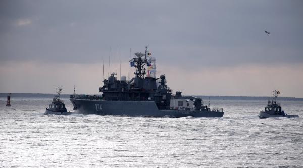 Puitorul de mine "Viceamiral Constantin Bălescu" a plecat în misiune