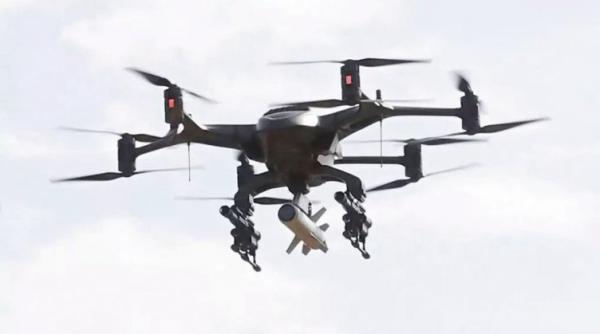 Noua dronă Zhanfu H16-V12 a fost surprinsă în cadrul unui exercițiu al Armatei chineze