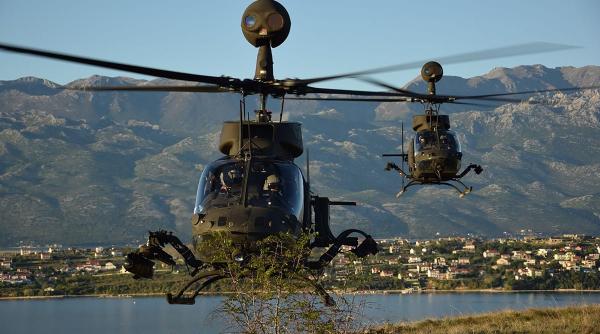 Un elicopter OH-58D Kiowa al Croației s-a prăbușit în Adriatică