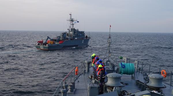 Gruparea navală NATO condusă de România a intrat în Marea Egee