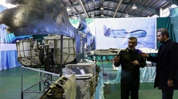 Iranul a prezentat epava dronei americane RQ-4A Global Hawk doborâtă în iunie 2019 