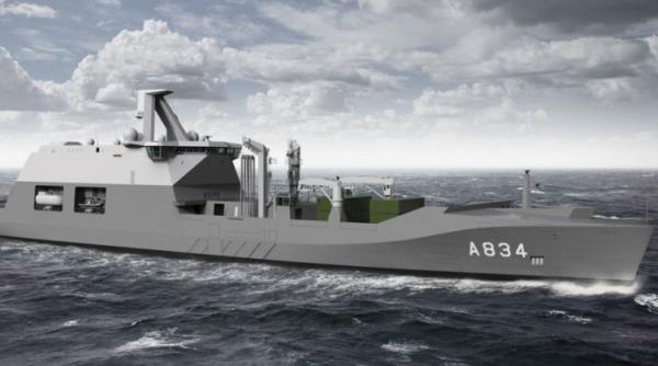 Marina Regală olandeză a semnat un contract pentru noua navă de sprijin de luptă