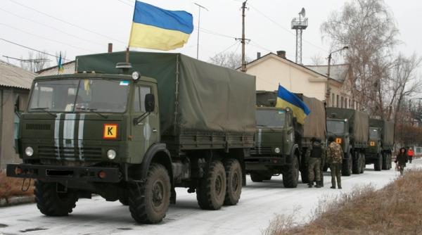 Războiul din Ucraina: Un camion al Armatei a fost lovit de o rachetă antitanc a separatiștilor proruși