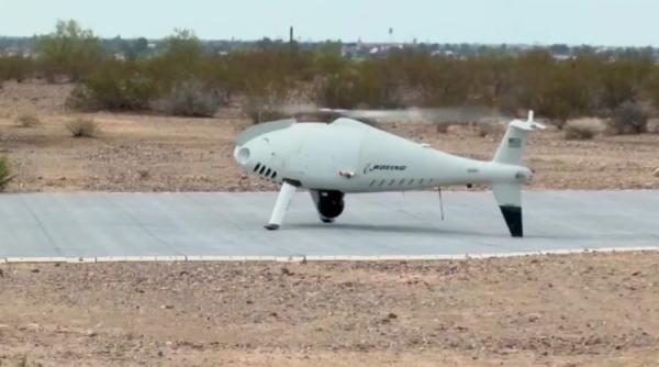 Boeing a folosit drona S-100 Camcopter pentru a livra trupelor US Army muniții și provizii