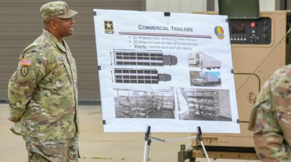 US Army și-a trimis unitatea de servicii funerare la New York 