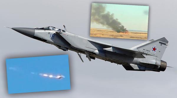 Un avion MiG-31 s-a prăbușit în Kazahstan (Video)