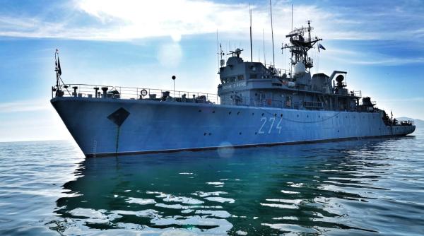 Puitorul de mine Viceamiral Constantin Bălescu a ajuns în portul grecesc Alexandroupolis