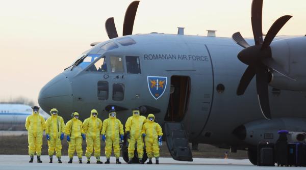 Două C-27J Spartan aduc în România 300.000 de măști din Turcia (Video)