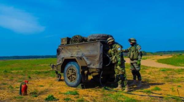 Polonia: Detaşamentului de Apărare Antiaeriană „Scorpionii Albaştri", primul antrenament în teren