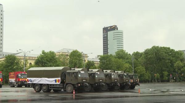Transportul umanitar în R. Moldova, realizat și de camioane ale Armatei. Zeci de militari români se vor deplasa peste Prut