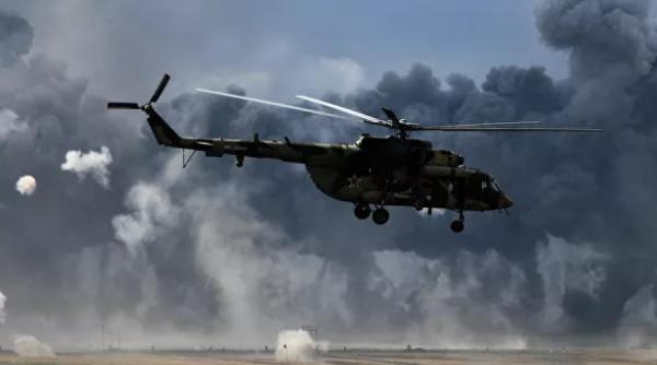 Un elicopter militar Mi-8 s-a prăbuşit în Rusia. Al doilea în mai puţin de o săptămână (Video)