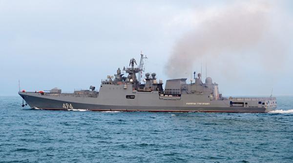 Nave rusești din cadrul Flotei Mării Negre se antrenează în Oceanul Indian