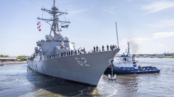 Distrugătorul USS Fitzgerald a revenit în cadrul flotei US Navy