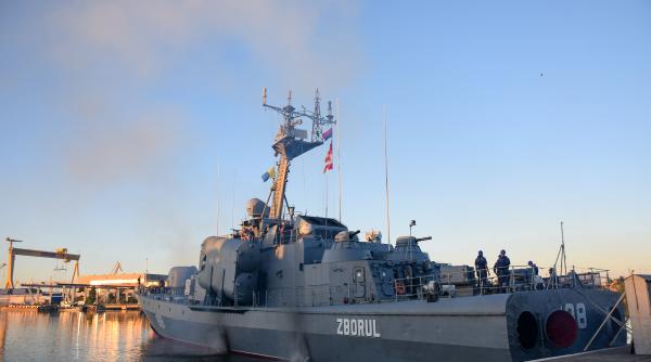 Nava purtătoare de rachete „Zborul” a plecat spre Bulgaria. Exerciții alături de fregata „Regina Maria” și nave din SUA, Turcia, Italia și Georgia