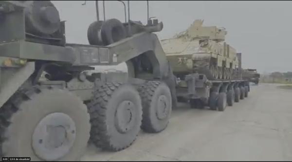 Defender Europe 20 | Primele vehicule de luptă Bradley ale armatei americane au ajuns în Polonia (Video)