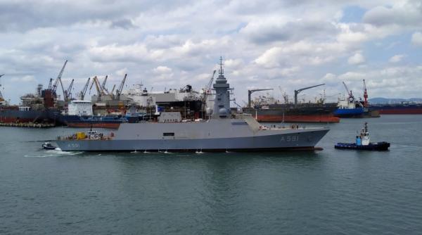 O nouă navă de antrenament pentru Forțele Navale turce a început testele pe mare