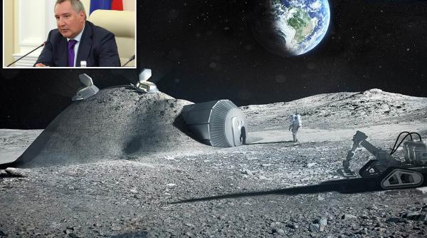 Pământul a devenit prea mic pentru ambiţiile geostrategice ale Rusiei şi Chinei. Rogozin vrea o ''bază de cercetare'' pe Lună