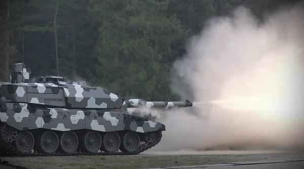 Rheinmetall a prezentat noul tun de 130 mm, proiectat pentru viitoarele tancuri Leopard (Video)