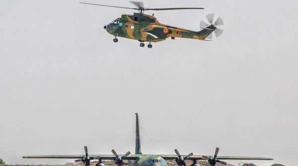 Elicopter IAR-330 Puma al Armatei române, răsturnat în Mali de o furtună violentă