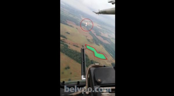 Belarusul a publicat imagini video de la 'interceptarea' baloanelor trimise de Lituania (Video)