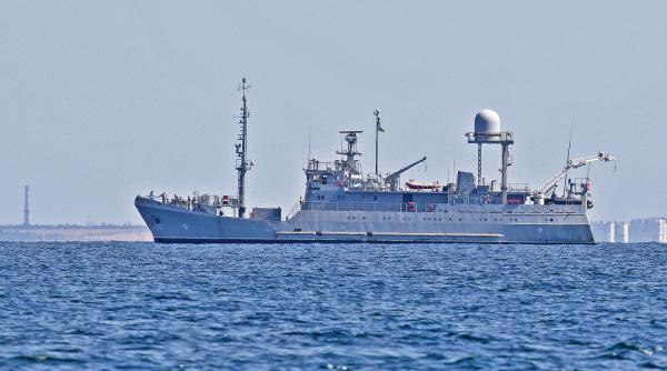 Ucraina testează pe mare prima navă de cercetare electronică