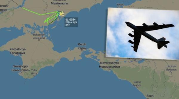 Spaţiul aerian al Mării Azov | Opt avioane rusești au încercat să intercepteze bombardierele americane B-52 (Foto/Video)