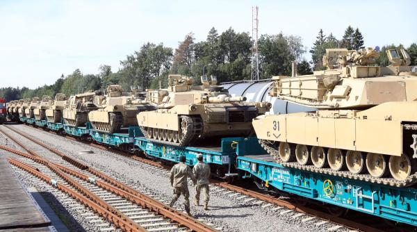 Manevre ale militarilor americani în Lituania. SUA au trimis tancuri M1 Abrams (FOTO)