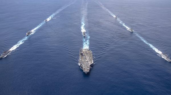 Grupul de luptă USS Nimitz "descoperit" de o dronă iraniană