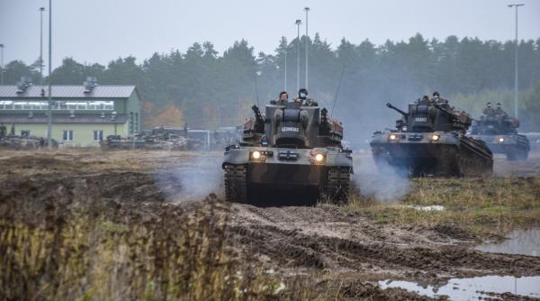 Complexele antiaeriene Gepard, la primul exerciţiu de antrenament în Polonia (Foto)