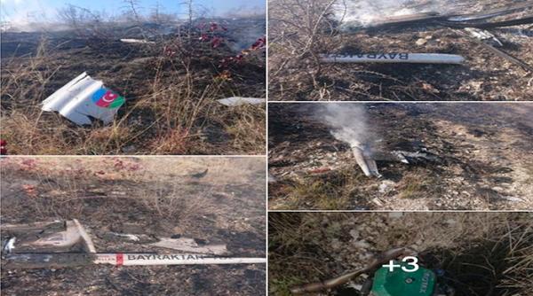 Frontul din Karabah | Armenia susține că a doborât o dronă azeră Bayraktar TB2 (Foto)