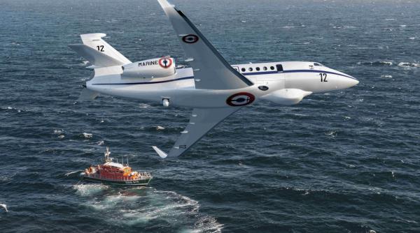 Aviația navală franceză va primi 12 avioane Falcon 2000 LXS pentru supraveghere maritimă