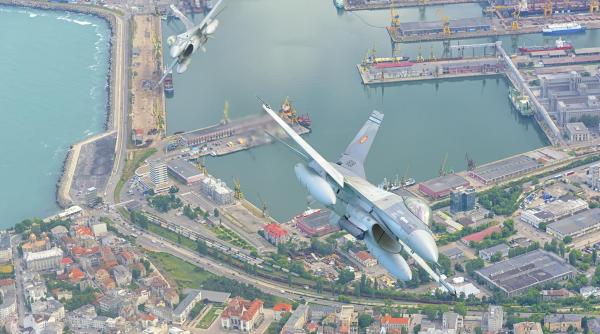 Poliția Aeriană, cu F-16 și MiG-21 LanceR. Generalul Băhneanu: „Executarea zborurilor cu F-16 înseamnă a pleca din nota zece”