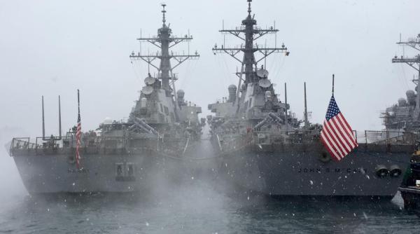 Incident militar între SUA și China? Washingtonul reacționează după ce China a anunțat că Armata sa a gonit un distrugător american