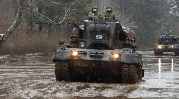 Complexele antiaeriene Gepard ale României, exerciţiu de antrenament în Polonia (Foto)