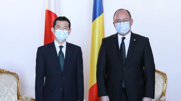 Încheierea unui Parteneriat strategic bilateral România-Japonia, subiect discutat de ministrul Bogdan Aurescu cu noul ambasador nipon