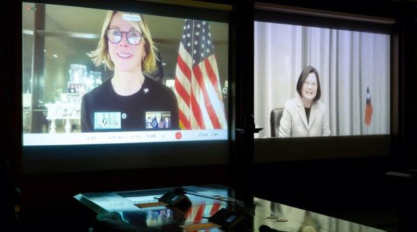 Preşedinta Taiwanului, videoconferinţă cu ambasadoarea SUA la ONU