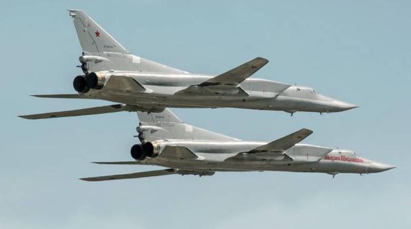 Două bombardiere rusești cu rază lungă de acțiune Tu-22M3 au efectuat un zbor de patrulare deasupra Mării Negre