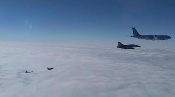 Avioane militare americane și franceze au efectuat zboruri specifice deasupra apelor neutre ale Mării Negre  