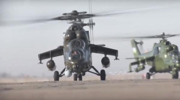 Elicopter de atac Mi-35, implicat într-un incident în Siria. Rusia spune că elicopterul nu a fost doborât