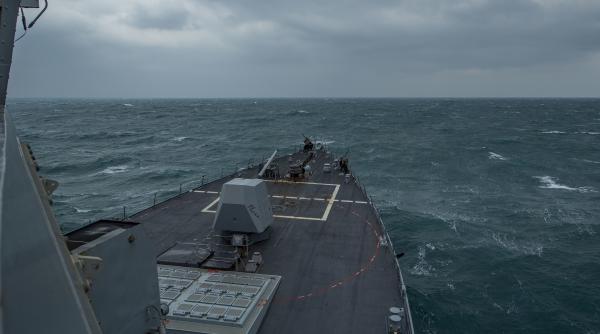 Distrugătorul american USS John Finn a tranzitat strâmtoarea Taiwan