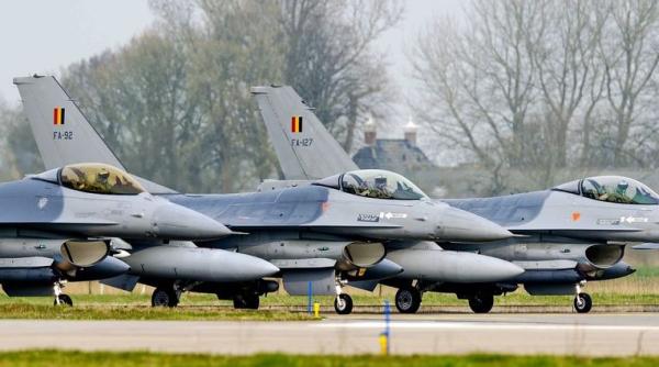 Toate avioanele F-16 ale Belgiei, consemnate la sol. Probleme major la motor